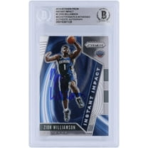 Zion Williamson New Orleans Pelicans Autographed 2019-20 Panini Prizm Instant Impact #2 Beckett Fanatics Witnessed Authenticated Rookie Card - Fanatics Authentic Certified