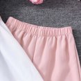 thumbnail image 7 of UngA Girls Short Sleeve Dress Shirt Causal Collar Tunic Blouse and Wide-Legged Pants 11-12 Years,Pink, 7 of 7
