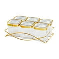 thumbnail image 3 of deevoka Serving Tray Storage Container Dessert Display for Cookies Sweets Chocolates 6 bowl transparent, 3 of 8