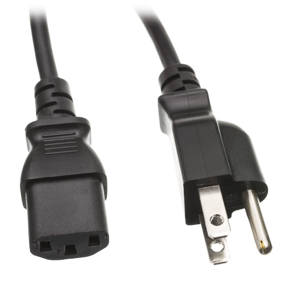 10Feet Power Cord, UL/CSA, Color Black (10W101210), Power Cord, UL