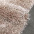 thumbnail image 4 of Well Woven Chie Beige Kuki Collection Ultra Shag Area Rug 5x7 (5'3" x 7'3"), 4 of 9