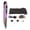 Purple, variant on YAHHU Wireless Pen Mouse Rechargeable Luminous Silent Small Portable Bluetooth 2.4g Dual Mode Optical Mouse for PC Laptop Silver Gray (6.69 inches / 17.0 cm)
