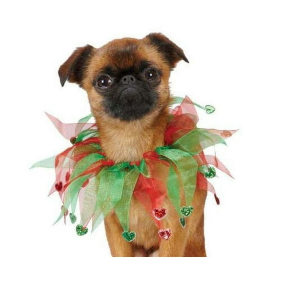 Aria Holiday Heart Scrunchies for Dogs, SM