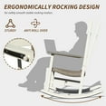 thumbnail image 4 of Mondawe 2-Piece Set Outdoor Rocking Chair，Heavy-Duty HDPE Wicker, 300lbs Capacity, 4 of 7