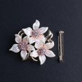 thumbnail image 4 of New Dual Purpose Alloy Simple Scarf Buckle Brooch Flower Shape Pin Women Ladies, 4 of 5