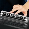 GLFILL Car Temporary Parking Card Universal Rotate Phone Number Plate