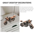 thumbnail image 3 of unbranded De Motocicleta De Hierro Rosa Dorado Ideal Para Oficina Y Hogar, 3 of 6