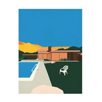 Trademark Fine Art Rosi Feist Kaufmann Desert House Poolside Canvas Wall Art