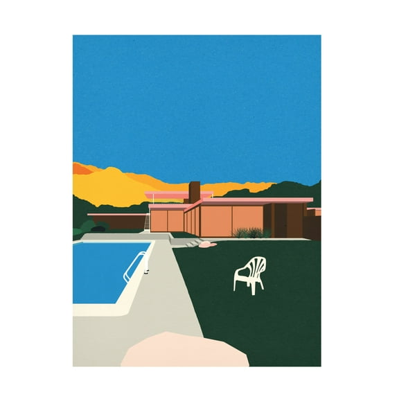 Trademark Fine Art Rosi Feist Kaufmann Desert House Poolside Canvas Wall Art