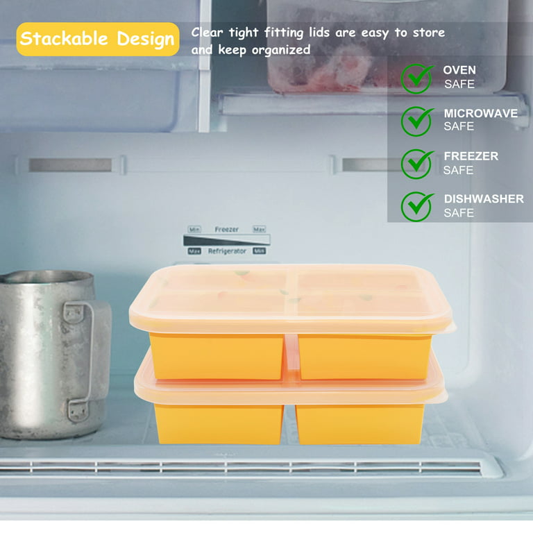  Freezer Food Trays Cubes - Stock Storage Freeze Cup