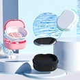 thumbnail image 4 of Mistayd Denture Bath Box And Denture Brush Denture&Retainer Set. Denture Case with Mirror (White), 4 of 5