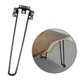 thumbnail image 6 of Folding Table Legs, Furniture Legs Collapsible, Rustic Desk Leg, Metal Heavy Duty Foldable Hairpin Table Legs 12.6 Inch, 6 of 8