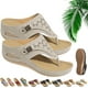 thumbnail image 1 of Sandalias deportivas de malla transpirable, zapatillas ortopédicas con cuña y soporte para arco, zapatillas de tacón con suela gruesa para mujer, 1 of 7
