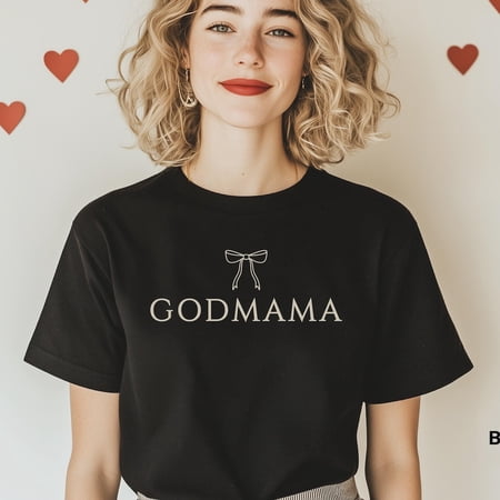 Godmother Proposal Shirt Godmama Bow Shirt Baptism Shirt Gift From Goddaughter Best Godmama Shirt Unisex S-5XL Hot Trending Shirt not genuine