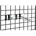 thumbnail image 2 of 10" Gridwall Hooks, Grid Panel Display Hangers - White - 3 Pack, 2 of 3