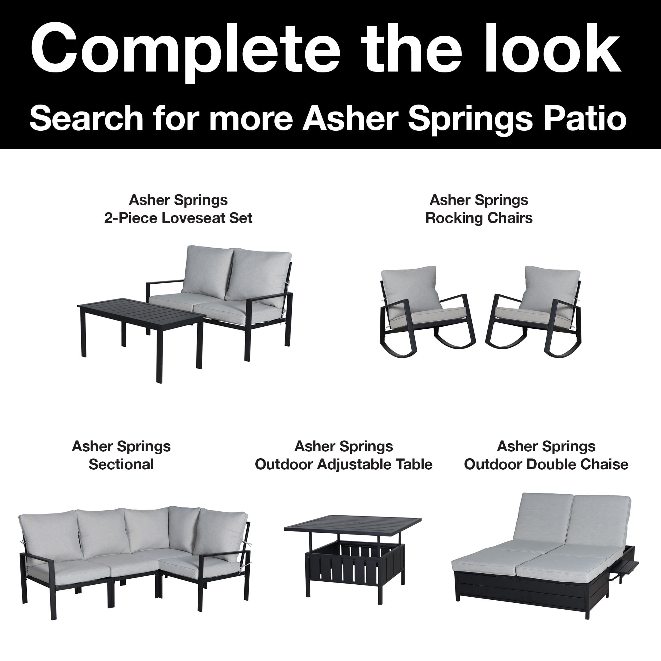 Mainstays Asher Springs Outdoor Steel Side Table- White