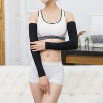 FRCOLOR 2 Pairs Cotton Sleeve for Arms Warm Black Compression for Outdoor Riding Men Women