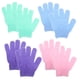 thumbnail image 1 of 4 pares de guantes exfoliantes de nailon para la ducha y el baño. Exfoliante corporal., 1 of 7