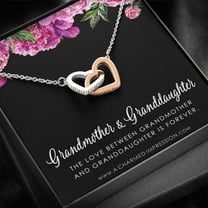 Grandmother & Granddaughter Necklace, Grandma Gift, Grandmother Jewelry, Granddaughter Gift, Granddaughter Birthday Gift, Mothers Day