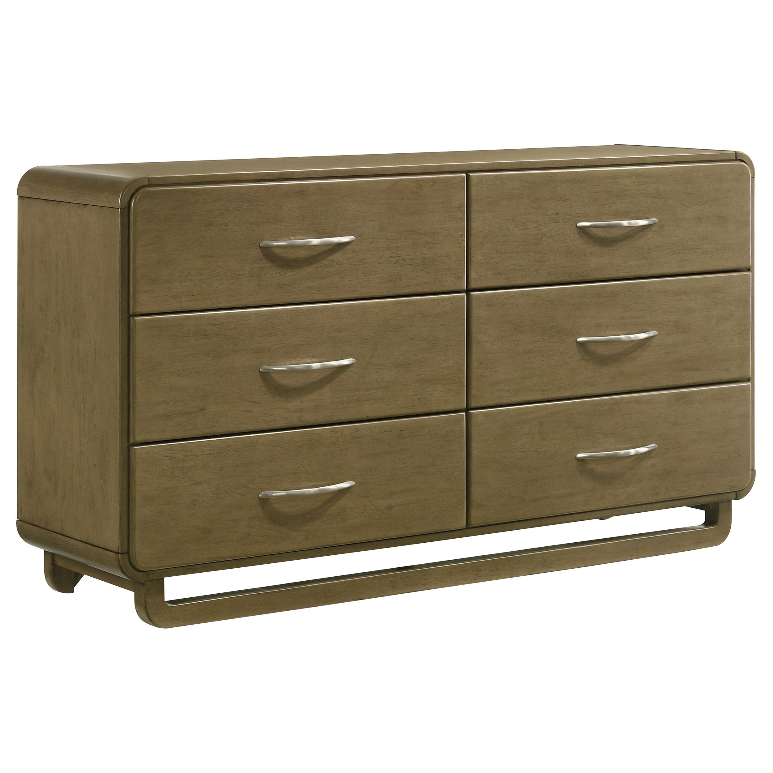 Arini Natural Wood 8-Drawer Dresser for Master Bedroom in Sand