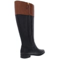 thumbnail image 2 of Lauren Ralph Lauren Womens Bernadine Leather Riding Boots Black 7 Medium (B,M), 2 of 2