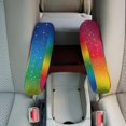 thumbnail image 4 of Yuyamidu Rainbow Auto Seat Arm Rest Cover Reusable Car Front Seat Armrest Decorative Cover Fashion Arm Rest Protector Accessories for Cars Trucks Sedans, 4 of 7