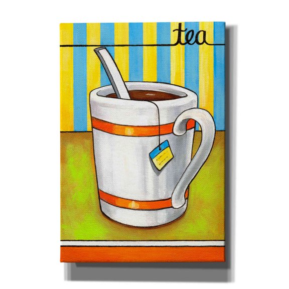 Epic Graffiti 'Good Morning Cafe Tea' by Cathy Horvath-Buchanan, Canvas Wall Art, 18"x26"