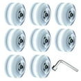 thumbnail image 2 of Yeacher 8pcs Skateboard Wheels LED Light Up Replacement Wheels Longboard Wheel Set 78A PU Cushion Wheel for Long Board Double Row Skating and Skateboard Accessories, 2 of 6