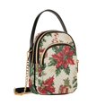 thumbnail image 7 of FORMRS Crossbody Bag for Women Quilted Travel Shoulder Cell Phone Purse with Chain Strap Handbag, Christmas Poinsettia, 7 of 7