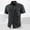 Black, variant on Short Sleeve Button Down Fishing Shirt for Men Regular Fit Nylon Work Shirt with Flap Pocket Work Utility Top for Men Size M-5XL Army Green
