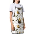 thumbnail image 4 of Easygdp Honey Bee Insect Apron Waterdrop Resistant with 2 Pockets,Oil Resistant Cooking Kitchen Chef Apron for Women Men, 4 of 7