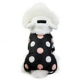 thumbnail image 4 of Chaqueta de invierno para perros, abrigos para perros, traje de nieve, abrigo acolchado cortavientos para cachorros, chaleco de invierno para perros (negro), 4 of 6
