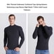 thumbnail image 4 of Guardurnaity Ropa de abrigo Suministros para hombres Camisa térmica Ropa interior de invierno Tamaño compacto de moda Ropa de manga larga flexible Ropa interior Gris, 4 of 6