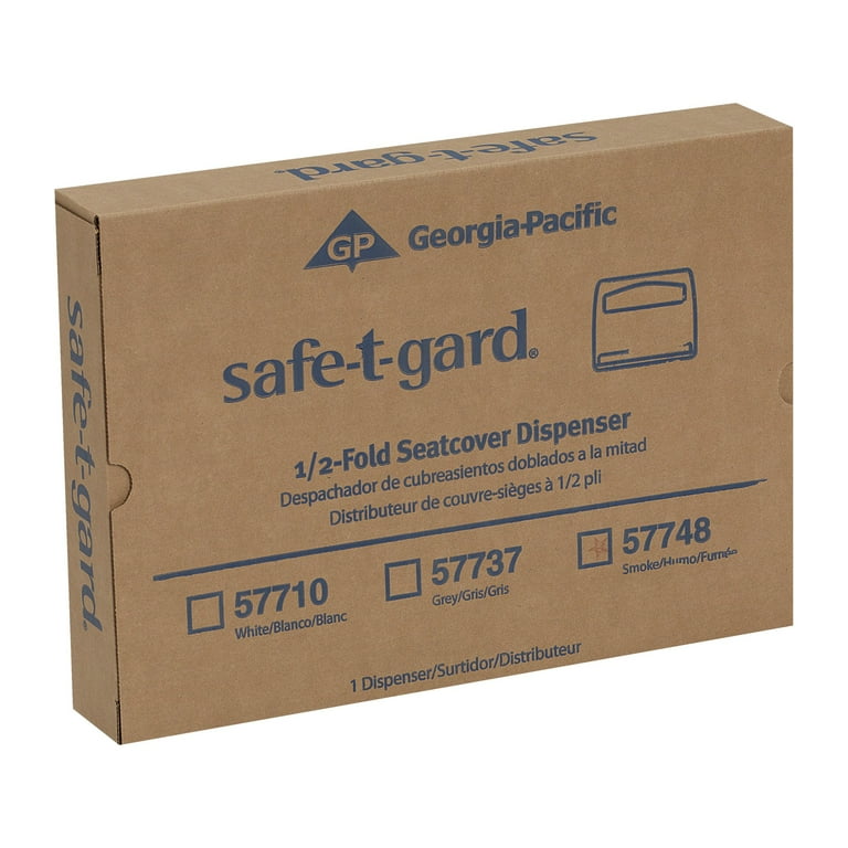 Safe-T-Gard Toilet Seat Cover Dispenser, Half-Fold, 16.38 x 2.5 x 11.75, Black Safe-T-Gard Toilet Seat Cover Dispenser, Half-Fold, 16.38 x 2.5 x 11.75, Black