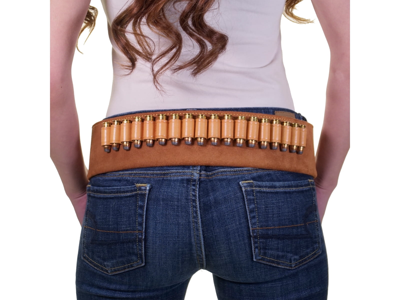 Galco Model 1880s Cartridge Belt 38/357, Ambidextrous, Tan, Size 34in