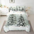 thumbnail image 2 of Homewish Winter Xmas Tree Twin Bedding Sets 7-Piece for Teens, Western Festival Christmas Bedding Comforter Set, Rustic Farmhouse Reversible Sheet Sets, Microfiber Bedroom Decor, 2 of 7
