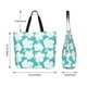thumbnail image 5 of Balery Vintage Floral Bolsa Tote Estilo Estético con Cremalleras, Bolsa de Hombro, Bolsa de Compras Grande y Plegable, 5 of 8