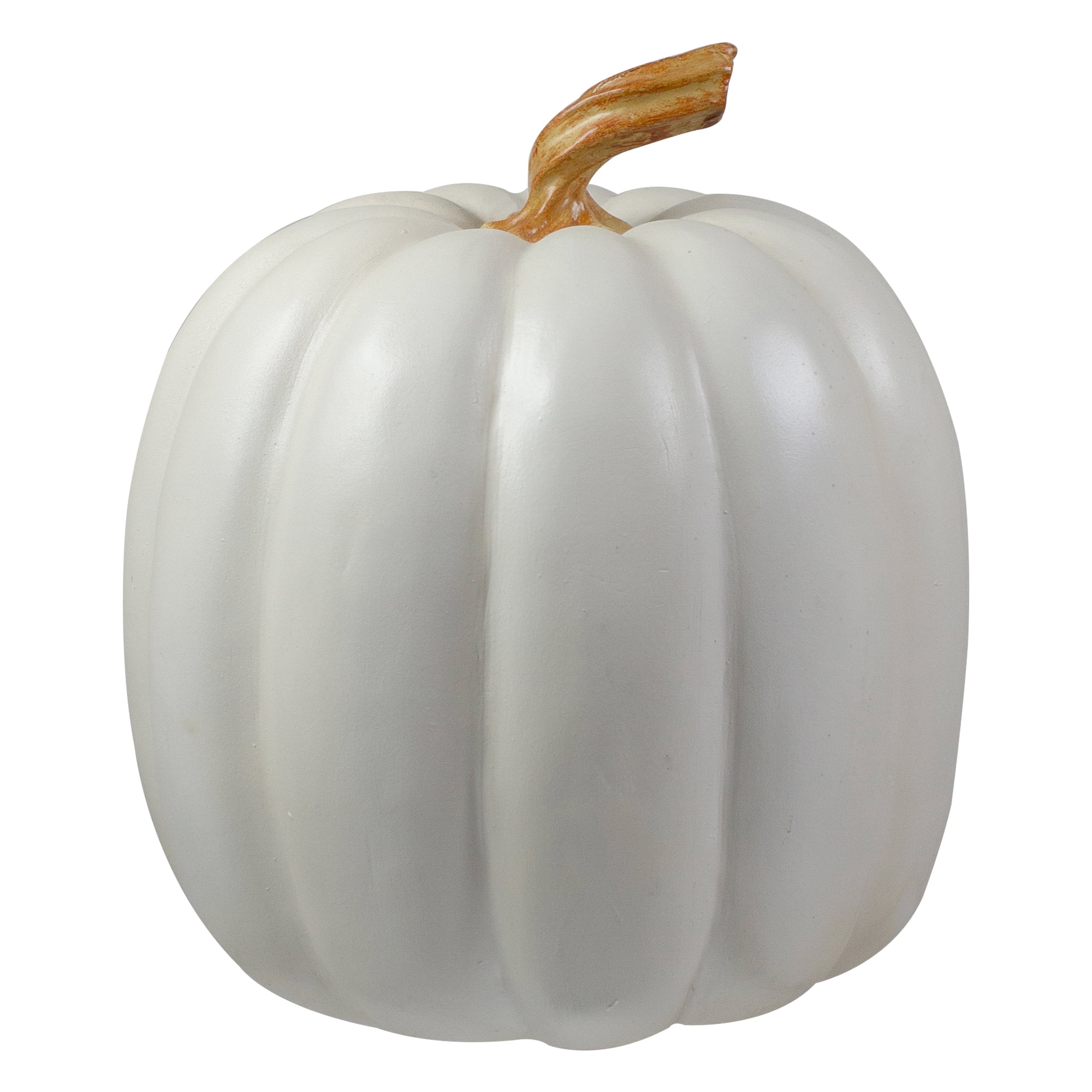 Northlight 8' White Pumpkin Autumn Harvest Tabletop Decoration
