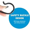 thumbnail image 2 of Minzimin 10/20 Pcs S Hooks for Hanging, Heavy Duty S Shaped Hooks Silver, Kitchen Hooks, S Hanger Hooks for Plants, Pots, Towels and Bags, with Safety Buckle Design, 3.5 Inch, 2 of 7