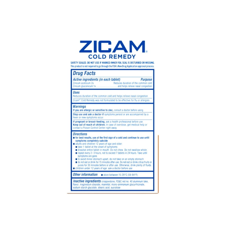 Zicam Cold Remedy RapidMelts, Cherry Flavor, Cough Relief Medicine