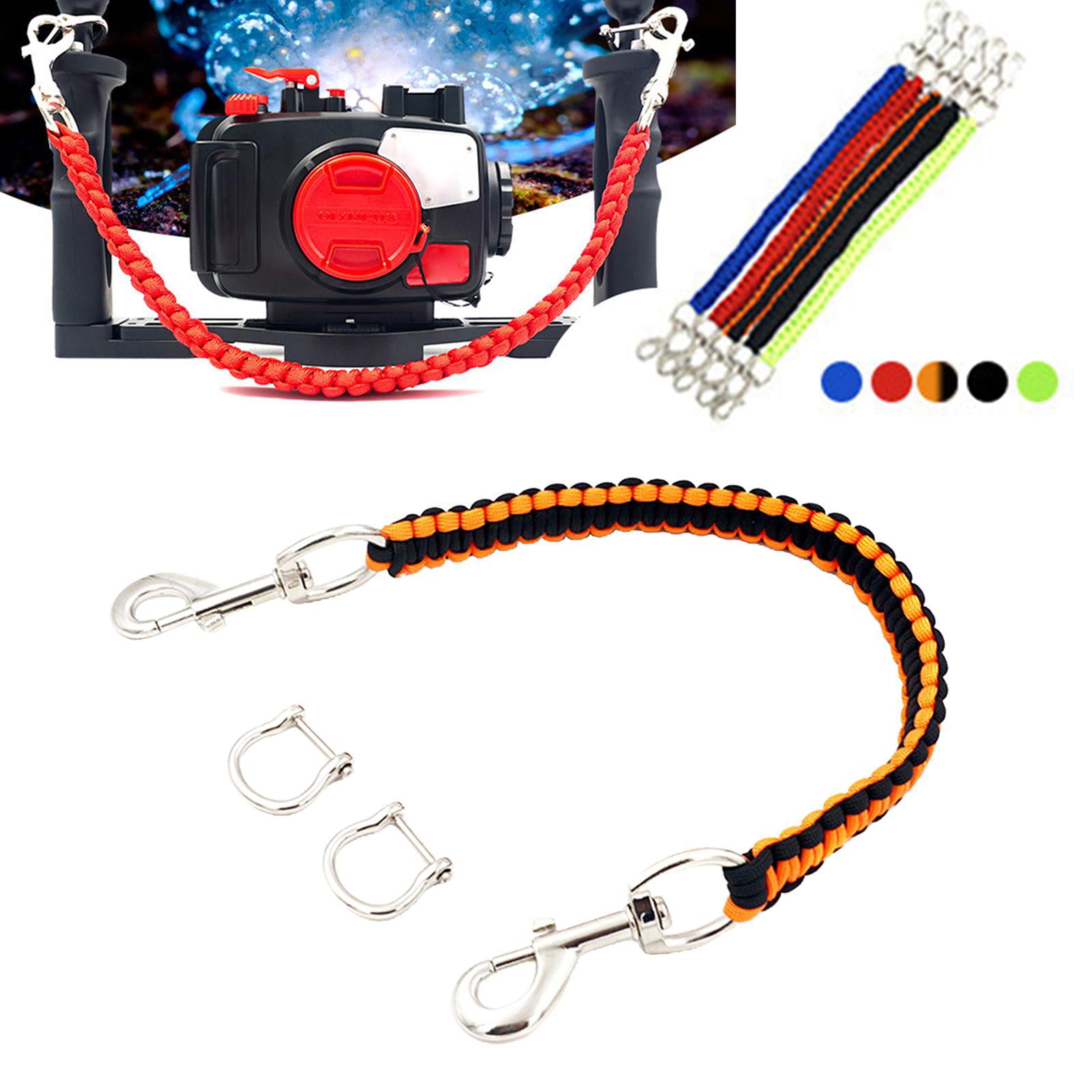 Scuba Diving Camera Waterproof Case Handle Rope Lanyard Strap for Tray 