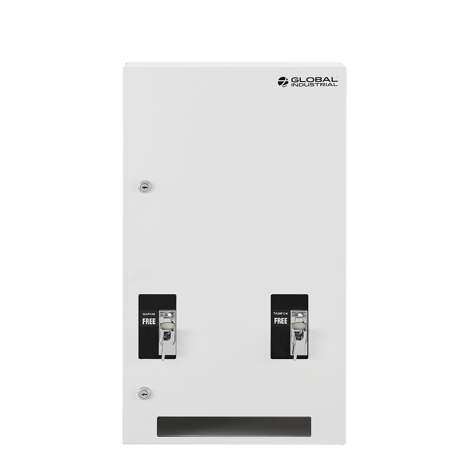 Global Industrial Feminine Hygiene Dispenser Free Vending
