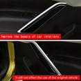 thumbnail image 4 of 2pcs Glossy Black Car Inner Door Handle Trim Pull Grab Panel Handle Cover For Corolla 2021 2022 Rhd, 4 of 5