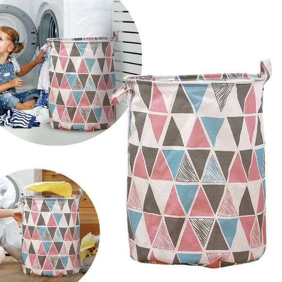 Cesto para la ropa sucia con diseño estampado, sin tapa, grande, con parte superior abierta, elegante y transpirable, para el dormitorio o el cuarto de baño, diseño sencillo y duradero.
