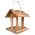 thumbnail image 3 of Amish Made Cedar Hopper Feeder with Seed Cylinder, 3 of 9