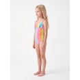 thumbnail image 4 of Ocean Gear Girls One Piece Ruffle Stripe Swim Suit, Sizes 4-18, 4 of 4