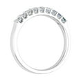 thumbnail image 2 of 1/2 Carat Princess Cut Diamond Wedding Band Ring in 14K White Gold (Ring Size 8.5), 2 of 6