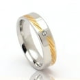 thumbnail image 2 of Kevin Wedding Band Ring 6mm Stainless Steel Mens Womens Ginger Lyne Collection, 2 of 3