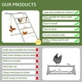 thumbnail image 6 of Chicken Coop Perches with Swing, Metal Chicken Roosting Bars & Ladder, Backyard Poultry Coop Accessories, Hen Roost Perch for Farm Chickens, Easy to Assemble & Clean, Grey, 6 of 10