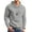 Grey, variant on COOFANDY Men's Hoodies Pullover Pleated Long Sleeve Drawstring Knit Hooded Sweatshirt with Kanga Pocket
